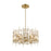 Z-Lite Garroway 6 Light 14" Chandelier, Aged Brass/Aged Brass