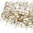 Z-Lite Garroway 6 Light 14" Chandelier, Aged Brass/Aged Brass