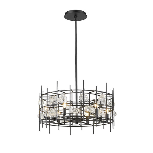 Z-Lite Garroway 6 Light 14" Chandelier, Matte Black, Matte Black - 4007-24MB