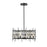 Z-Lite Garroway 6 Light 14" Chandelier, Matte Black/Matte Black