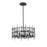 Z-Lite Garroway 6 Light 14" Chandelier, Matte Black/Matte Black