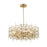 Z-Lite Garroway 9 Light 14" Chandelier, Aged Brass/Aged Brass