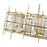 Z-Lite Garroway 9 Light 14" Chandelier, Aged Brass/Aged Brass