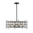 Z-Lite Garroway 9 Light 14" Chandelier, Matte Black/Matte Black