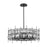 Z-Lite Garroway 9 Light 14" Chandelier, Matte Black/Matte Black