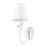 Z-Lite Claudelle 1 Light Curve Wall Sconce, Textured White/White