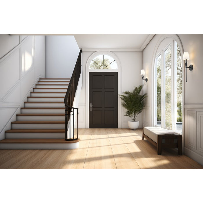 Z-Lite Claudelle 1 Light Wall Sconce, Matte Black/White