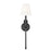 Z-Lite Claudelle 1 Light Wall Sconce, Matte Black/White
