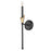 Z-Lite Claudelle 1Lt Wall Sconce, Black/Modern Gold/White