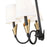 Z-Lite Claudelle 5Lt Chandelier, Matte Black/Modern Gold/White
