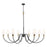Z-Lite Claudelle 8Lt Chandelier, Matte Black/Modern Gold/White - 4014-65MB-MGLD