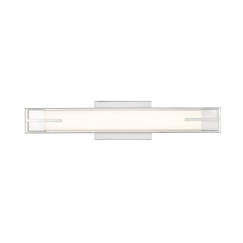 Z-Lite Chase 1 Light 23" Vanity, Brushed Nickel/Gloss Opal
