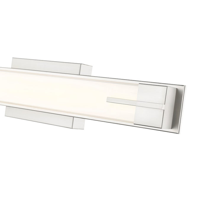 Z-Lite Chase 1 Light 23" Vanity, Brushed Nickel/Gloss Opal