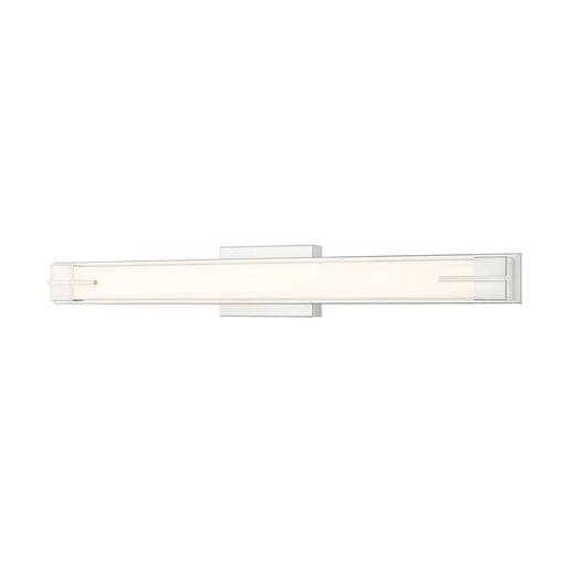 Z-Lite Chase 1 Light 33" Vanity, Brushed Nickel/Gloss Opal - 4100-33W-BN-LED