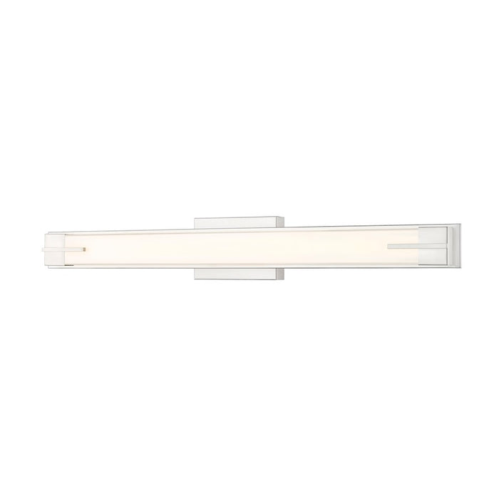 Z-Lite Chase 1 Light 33" Vanity, Brushed Nickel/Gloss Opal - 4100-33W-BN-LED