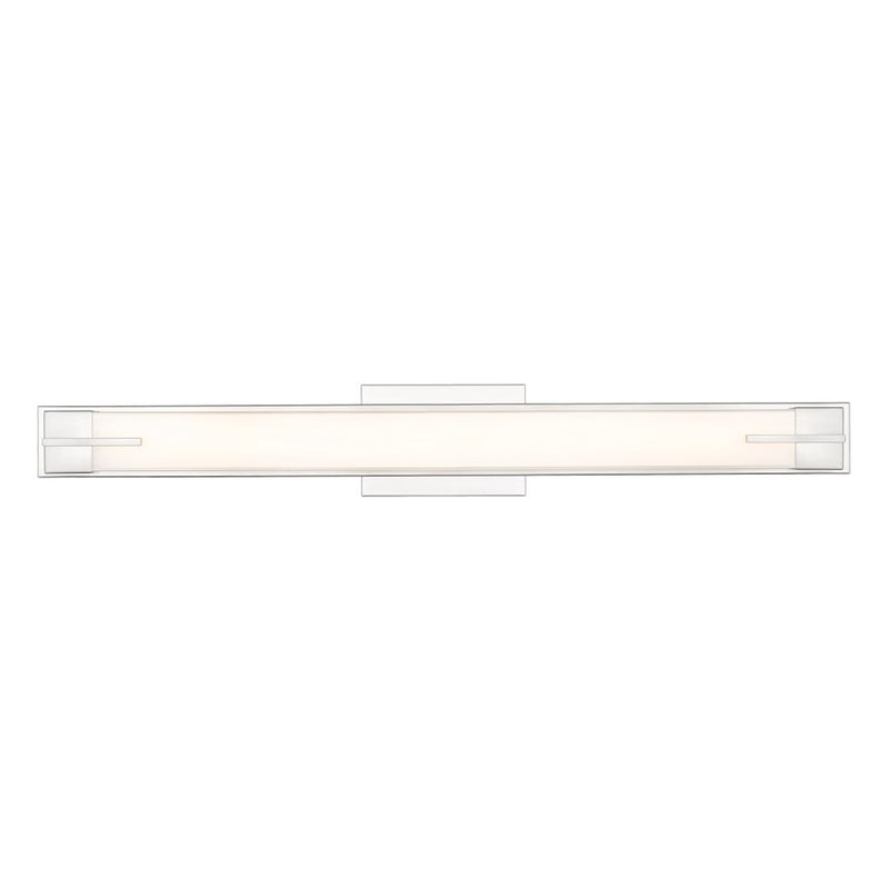 Z-Lite Chase 1 Light 33" Vanity, Brushed Nickel/Gloss Opal