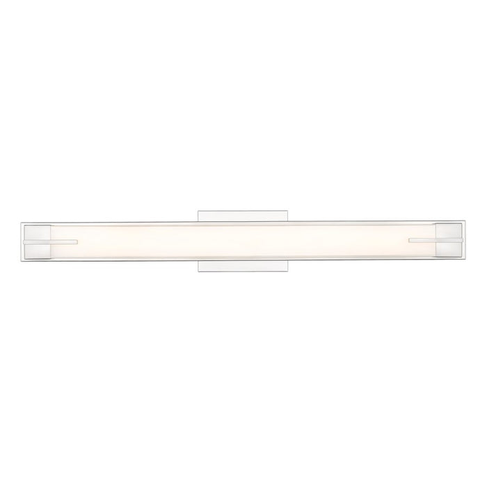 Z-Lite Chase 1 Light 33" Vanity, Brushed Nickel/Gloss Opal