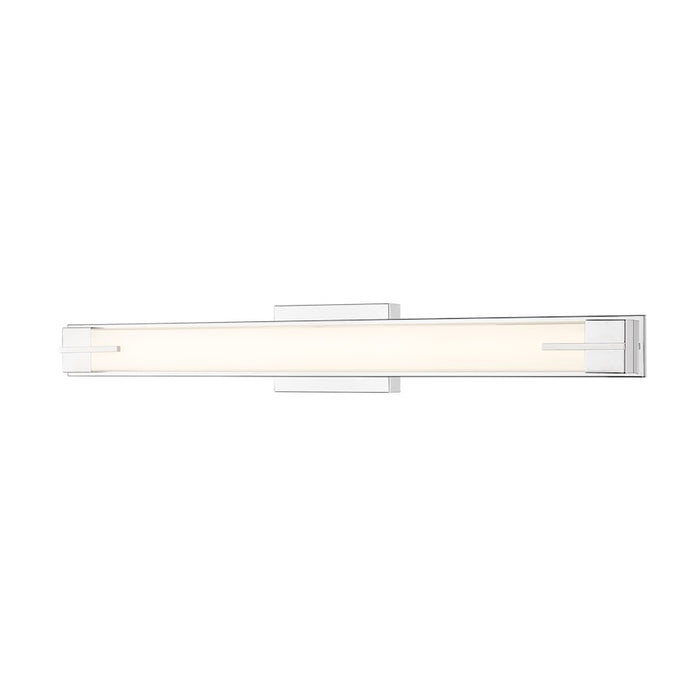 Z-Lite Chase 1 Light 33" Vanity, Chrome/Gloss Opal - 4100-33W-CH-LED