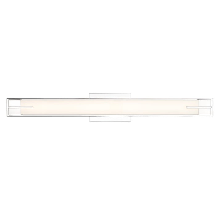 Z-Lite Chase 1 Light 33" Vanity, Chrome/Gloss Opal