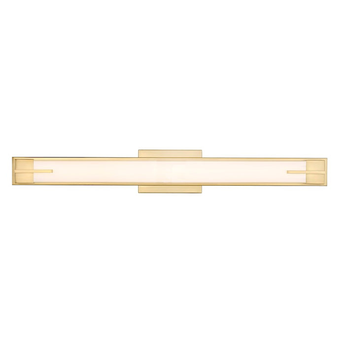 Z-Lite Chase 1 Light 33" Vanity, Modern Gold/Gloss Opal