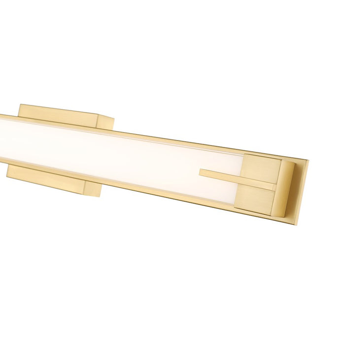 Z-Lite Chase 1 Light 33" Vanity, Modern Gold/Gloss Opal