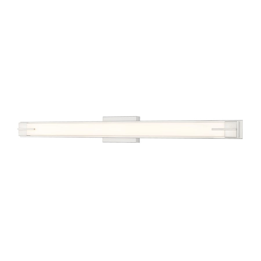 Z-Lite Chase 1 Light 43" Vanity, Brushed Nickel/Gloss Opal - 4100-43W-BN-LED