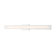 Z-Lite Chase 1 Light 43" Vanity, Chrome/Gloss Opal - 4100-43W-CH-LED