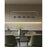 Z-Lite Saros 1 Light 42" Linear Chandelier, Matte Black/White