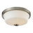 Z-Lite Montego 2 Light Flush Mount, Brushed Nickel, Matte Opal - 410F2