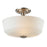 Z-Lite Montego 3 Light Semi Flush Mount, Brushed Nickel, Matte Opal - 410SF3