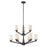 Z-Lite Montego 9 Light Chandelier, Coppery Bronze, Matte Opal - 411-9