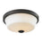 Z-Lite Montego 2 Light Flush Mount, Coppery Bronze, Matte Opal - 411F2
