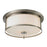 Z-Lite Savannah 3 Light Flush Mount, Brushed Nickel, Matte Opal - 412F16