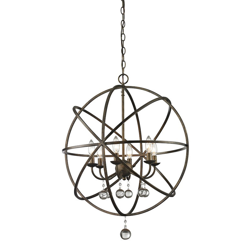 Z-Lite Acadia 6 Light Pendant, Golden Bronze - 416-24