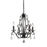 Z-Lite Princess Chandeliers 4 Light Mini Chandelier, Matte Black - 425MB