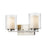 Z-Lite Willow 2 Light Vanity Light, Brushed Nickel, Clear Out/Opal In - 426-2V-BN