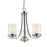 Z-Lite Willow 3 Light Chandelier, 16x16x17.5", Chrome, Clear Out/Opal In - 426-3C-CH