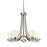Z-Lite Willow 5 Light Chandelier, Brushed Nickel, Clear Out/Opal In - 426-5-BN