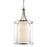 Z-Lite Willow 8 Light Pendant, Brushed Nickel, Clear Out/Matte Opal In - 426-8-BN
