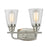 Z-Lite Annora 2 Light Vanity Light, Brushed Nickel, Clear - 428-2V-BN