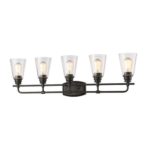 Z-Lite Annora 5 Light Vanity Light, Olde Bronze, Clear - 428-5V-OB