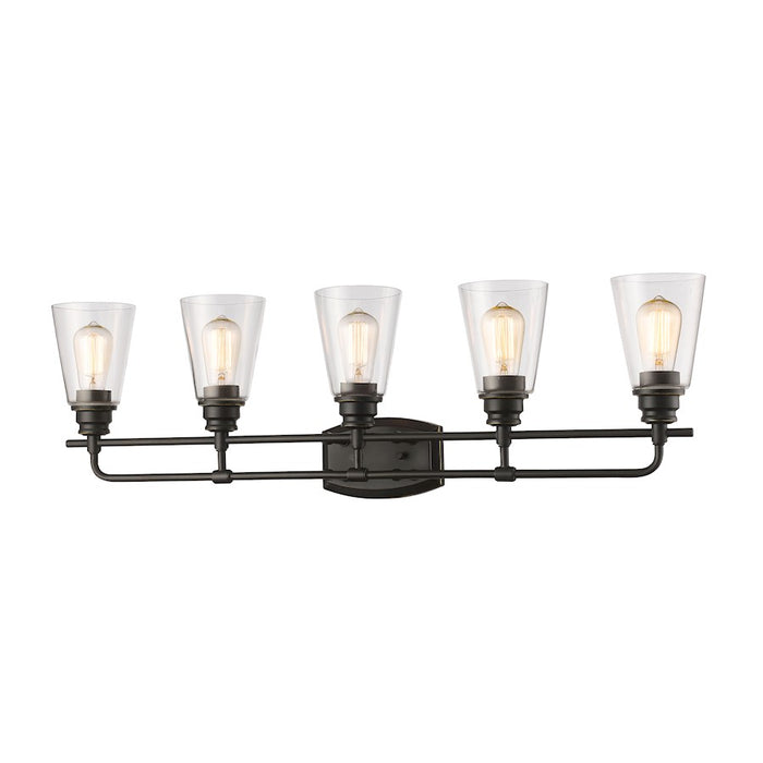 Z-Lite Annora 5 Light Vanity Light, Olde Bronze, Clear - 428-5V-OB