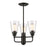 Z-Lite Annora 3 Light Semi-Flush Mount, Olde Bronze, Clear - 428SF-OB