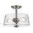 Z-Lite Annora 2 Light Semi Flush Mount, Brushed Nickel, Clear - 428SF2-BN