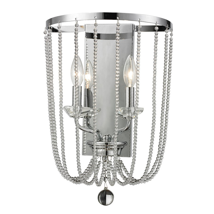 Z-Lite Serenade 2 Light Wall Sconce, Chrome - 429-2W-CH
