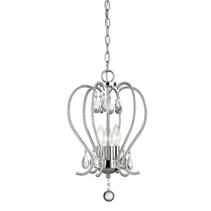 Z-Lite Serenade 3 Light Chandelier, Chrome - 429-3-CH