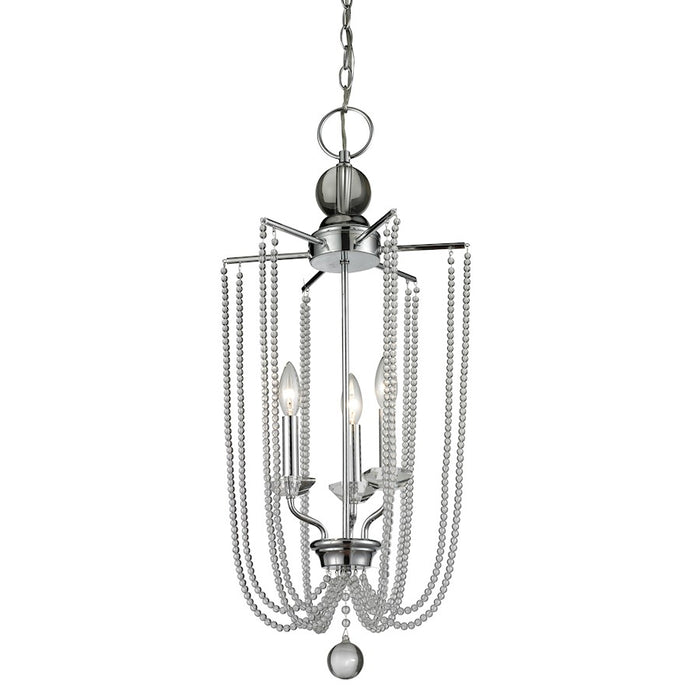 Z-Lite Serenade 3 Light Pendant, Chrome - 429-3C-CH