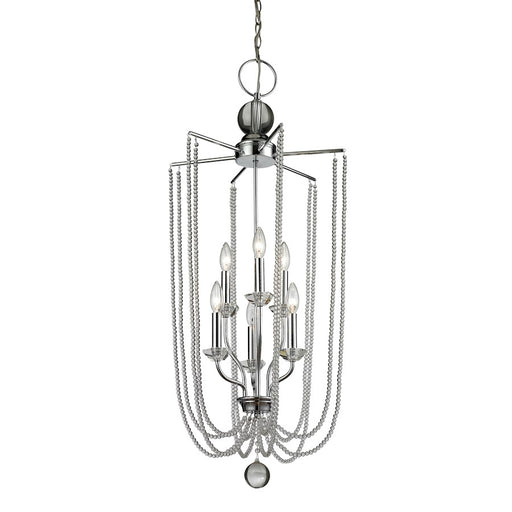 Z-Lite Serenade 6 Light Pendant, Chrome - 429-6C-CH