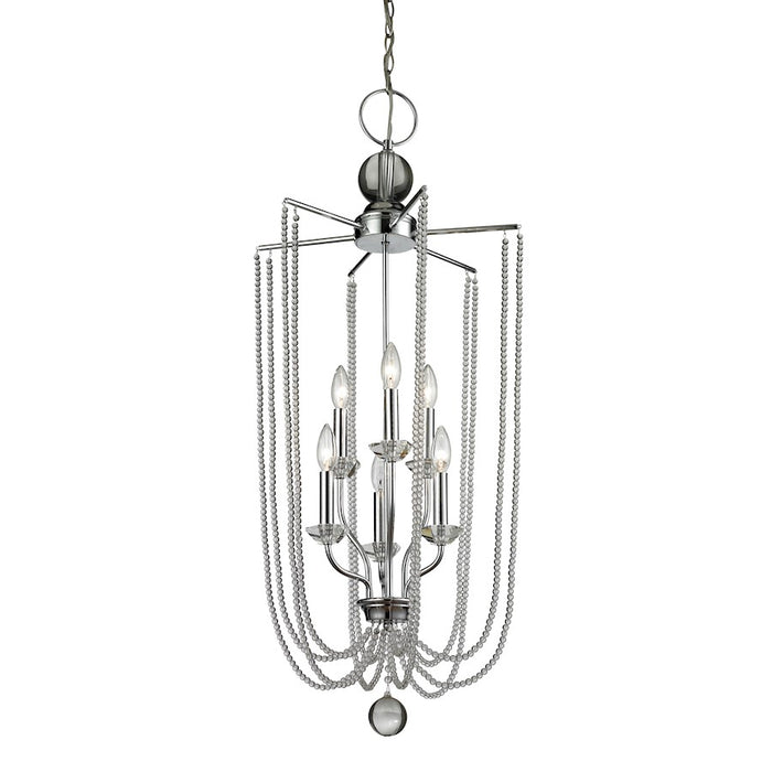 Z-Lite Serenade 6 Light Pendant, Chrome - 429-6C-CH