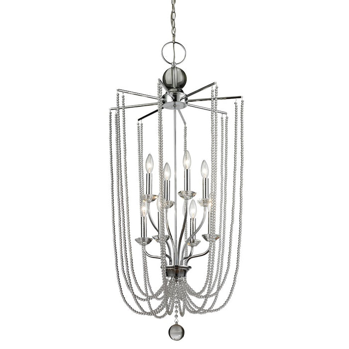 Z-Lite Serenade 8 Light Pendant, Chrome - 429-8C-CH